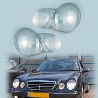 ราคา For Mercedes Benz 1995-2003 W210 E200 E240 E260 E280 Headlight Cover Transparent Shell Headlamp Lam (52606304728)