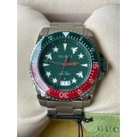 ราคา GUCCI DIVE 45 MM QUARTZ GREEN DIAL MEN'S WATCH YA136222 (43308298482)