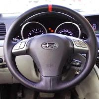 ราคา Hand-Stitch ลื่นหนังสีดําพวงมาลัยรถสําหรับ Subaru B9 Tribeca 2006-2014 braid พวงมาลัยอุปกรณ์เสริม (54258334559)