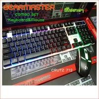 ราคา Gearmaster ComboไฟสวยๆKeyboard +Mouse gmk712 ราคาประหยัด (25928540909)