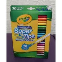 ราคา CRAYOLA super tips marker Supertips 20 ปากกามาร์กเกอร์ล้างทําความสะอาดได้ (29865171076)
