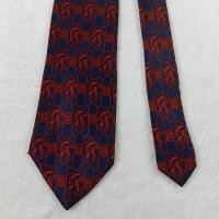 ราคา เนคไท โทนสีแดง Lanvin Paris Tie Pure Silk Red Blue Novelty Design Made in France (56202854323)