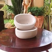ราคา กระถางอิฐมวลเบา กระถางต้นไม้ กระถางแคสตัส​ ทรงรี 19.5 x 14.5 x 7​ ​cm.(006) (14560472932)