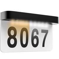 ราคา Solar Light House Plaque Address Sign Garden Door Lighting Waterproof Personalized LED Numbers Sign (55506741167)