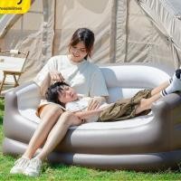 ราคา โซฟาเป่าลมกลางแจ้งเตียงเบาะลมแบบพกพาเดี่ยวและคู่พักผ่อนโซฟาขนาดเล็กขี้เกียจ (29172218718)