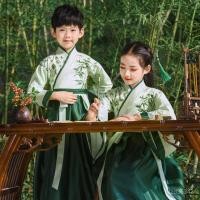 ราคา การศึกษาภาษาจีนสำหรับเด็ก Hanfu เด็กหญิงนักเรียนประถมการศึกษาภาษาจีนชุดการแสดงเด็กผู้ชายชุดโบราณสไตล์จีนชุดการแสดงคลาสสิ (27710409613)