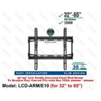 ราคา KALOC LCD ARM E10 32"-65" LOW PROFILE UNIVERSAL FIXED WALL MOUNT TV BRACKET FLAT/CURVED TVS พร้อม MAX VESA 400X400MM (55552714343)