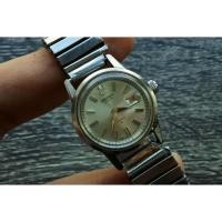 ราคา นาฬิกา Vintage มือสองญี่ปุ่น SEIKO CHRONOS 2118 0230 ระบบ AUTOMATIC ผู้หญิง ทรงกลม กรอบเงิน หน้าเงิน หน้าปัด 29mm (15685442022)