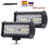 ราคา ANMINGPU 4" 7" 60W 120W LED Light Bar for Truck Car Tractor SUV 4x4 Boat ATV Combo LED Bar Work Light Offroad (14093540150)