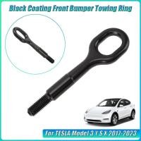 ราคา 1Pc Towing Bars Towing Eye Hooks Black Coating Front Bumper Towing Ring For TESLA Model 3 Y S X 201 (42976953893)