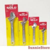 ราคา SOLO No.624 ประแจเลื่อน โซโล 6-12 นิ้ว กุญแจเลื่อน Adjustable Wrench (8497662673)