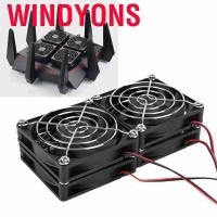 ราคา Windyons Router พัดลมระบายความร้อน 4 พัดลม Cooler 5V USB Powered สําหรับ ASUS RT‐AC5300 R7900 R8000 (55858760053)