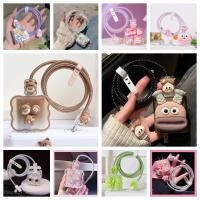 ราคา 5 in 1 20W ชุดตกแต่งสายชาร์จลายการ์ตูน ที่ครอบหัวชาร์จ ที่ถนอมสายชาร์จ ลายการ์ตูนน่ารัก ชุดถนอมสายชาร์จ ลายสวย (24524869457)