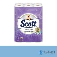 ราคา (แพ็ค 24 ม้วน) Scott Clean Care Natural Fresh Roll Tissue สก๊อตต์ คลีนแคร์ กลิ่นเนเชอรัล เฟรช (5838076530)