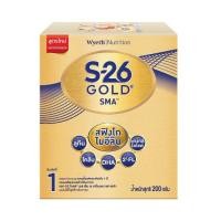 ราคา S-26 เอส26 โกลด์ นมผงสำหรับทารกช่วงวัยที่ 1 SMA GOLD ขนาด200กรัม 1กล่อง (29318571601)