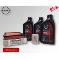 ราคา ชุดถ่ายน้ำมันเครื่องเบนซินสังเคราะห์ 5W30 พร้อมกรองอากาศ NISSAN MARCH, ALMERA,NOTE แท้ NISSAN (15940757098)