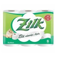 ราคา ซิลค์ กระดาษชำระ รุ่น คอตตอน 6 ม้วน *ZK11106 เขียว (42372759470)
