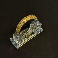 ราคา กำไลบุษราคัม(กาญจนบุรี) ตัวเรือนเงินแท้ บุษราคัม เฉลี่ยเม็ดละ 0.80 ct (น้ำใสสวยมาก) (49854137261)