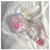 ราคา เคสหูฟัง แอร์พอด 1/2, 3, มือโปร, มือโปร2 ลายดาวสีชมพูและสายสตอเบอรี่ (24580806250)