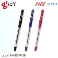 ราคา (3 ด้าม) ปากกาลูกลื่น G-soft FIZZ HI GRIP 0.38 mm. (7287111275)