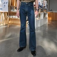 ราคา Golden Zebra Jeans กางเกงยีนส์ชายขาม้าเอวสูงสีสนิมเขียว สีดำซุปเปอร์แบล็ค (28525951296)