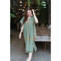 ราคา ชุดกะเหรี่ยงผ้าฝ้ายงานทอมือ ตรงหน้าอกแต่งงานปักมือสวยมาก สีสวย-งานตรงปกจ้า (23581786247)