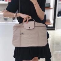 ราคา Longchamp กระเป๋าถือและสะพายข้างสำหรับผู้หญิง แบบโท้ทไนลอน สไตล์แฟชั่น (54307537523)