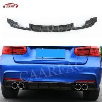 ราคา Carbon Fiber Material Rear Bumper Lip Diffuser Spoiler for BMW 3 Series F30 F35 320i 328i M-sport 2 (50852468223)