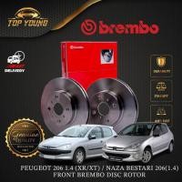 ราคา BREMBO PEUGEOT 206 1.4 XR / 206 1.4 XT , NAZA BESTARI 206 1.4 จานเบรคด้านหน้า (โรเตอร์ดิสก์เบรค) ของแท้ 100% จากอิตาลี (43027856633)