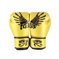 ราคา นวมชกมวย Fairtex Muay Thai Boxing Gloves BGV1 Limited Edition Falcon สีทอง หนังแท้ Pls place 1 pair/order (6179369155)