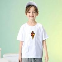 ราคา T-shirt เสื้อยืดเด็กผู้หญิงเด็กผู้ชาย ลายไอติม Kids ice-cream ลายสกรีนน่ารักๆ 100%Cotton พร้อมส่ง (22043159011)