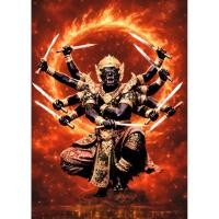 ราคา รูปโปสเตอร์ ลิง นิลพัท กระดาษหนา 200 แกรม ไม่มีกรอบ ภาพมงคล เสริมฮวงจุ้ย ตบแต่งบ้านขนาด A3 (29.7*42 cm) (57805867172)