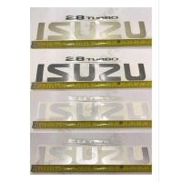ราคา สติ๊กเกอร์ดั้งเดิม ISUZU 2.8TURBO สำหรับติดฝาท้ายรถกระบะ ISUZU มังกร ปี1997 (28850957970)