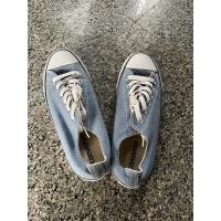 ราคา รองเท้าผ้าใบ ผู้ชาย,ผู้หญิง สีฟ้า Converse แท้ 100% มือสอง (18304757491)