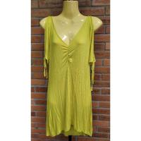 ราคา [เสื้อผ้ามือสอง] CASUAL COUTURE By Green Envelope เดรสผ้านิ่มเปิดไหล่สีเหลือง (27710543035)