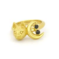 ราคา แหวนหน้าแมวพระจันทร์เสี้ยว แหวนพระจันทร์ แหวนสวย แหวนเท่ๆ Murmur Cat Moon Stack Ring (17425744681)