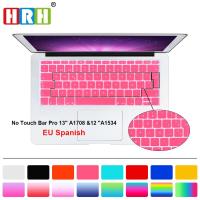 ราคา HRH EU Spanish Keyboard Cover Silicone Skin For Mac Pro 13 New A1708 (2016 Version, No Touch ) for Macbook 12 Inch A1534 (56300913638)