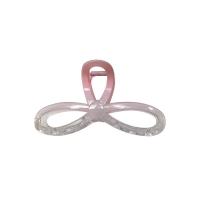 ราคา Transparent Gradient Pink Hair Claw Clip Temperament Bow Hair Clip Large Heart Shark Clip (28329377861)