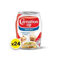 ราคา จำกัด1บิล/ลัง Carnation คาร์เนชั่น นมข้นจืด 140มล. x24กระป๋อง นมข้น (25509181328)