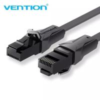 ราคา IBA Vention RJ45 Cat6 Cat.6 Flat Gigabit UTP Black Lan Cable 0.75m 1m 1.5m 2m 3m 5m 8m 10m (54401566414)