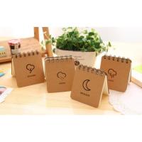ราคา S0050 [ฤดูกาล] สมุดโน๊ตขนาดเล็ก กระดาษคราฟท์ แบบห่วงบน จดบันทึก แบบพกพา ขนาด 8.5*9.5 ซม. (24344501998)
