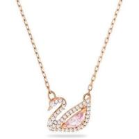 ราคา คอลเลกชันเครื่องประดับ Swarovski Dazzling Swan พร้อมคริสตัลด้วยสีฟ้า สีชมพู และใส (46559278850)