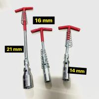 ราคา ตัวทีขันหัวเทียน บ็อกถอดหัวเทียน ด้ามบล็อกหัวเทียนข้ออ่อนตัวที (ด้ามตัวที) เบอร์ 14 16 21 mm (11513411198)