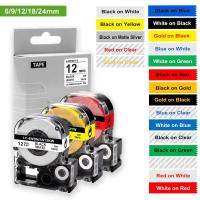ราคา เทปฉลาก EPSON SS12KW LC-4WBN9 6 9 12 18 24 มม. สําหรับเครื่องทําฉลาก EPSON LabelWorks LW-300 LW-400 LW-500 LW-600P LW-700 LW-900P LW-1000P KingJim TepraPro SR330V SR530 (21468835774)