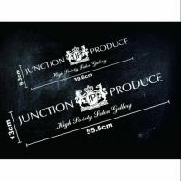 ราคา สติ๊กเกอร์ติดรถ JUNCTION PRODUCE งานคัดไดรคัท (40323696809)
