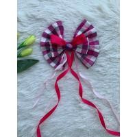 ราคา ยางมัดผม ผ้าขาวม้า/โบว์ผ้าขาวม้า/สีชมพู (45657870109)