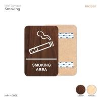 ราคา INPI HOUSE Signage Smoking Area - ป้ายแสดงพื้นที่หรือห้องสูบบุหรี่ - สีน้ำตาล - สำหรับใช้ภายในอาคาร (51303440933)