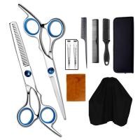 ราคา พร้อมส่ง 10 PCS/ Set ตัดผม กรรไกร ฟันปลา กรรไกรตัดผมอุปกรณ์ทำผม กรรไกรตัดผมชาย กรรไกรตัดผมชาย ชุดตัดผม (13805352838)