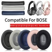ราคา แผ่นครอบหูฟัง แบบหนังนิ่ม แบบเปลี่ยน สําหรับ Bose QuietComfort QC35 25 AE2 AE2i Earpads Ear pads Earpbuff Ear Cushion (24721925889)