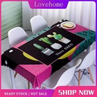 ราคา Lovehome Animal Print Tablecloth 2 4 6 Seater Rectangular Dining Table Cloth Dustproof Hotproof Ta (25028645926)